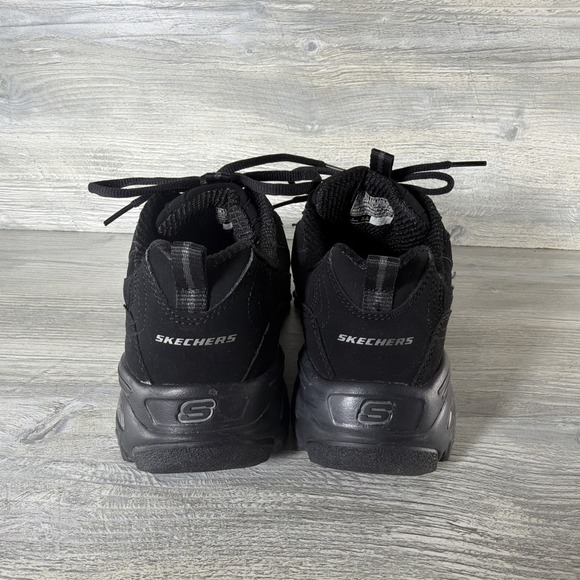 Skechers D'Lites 11949 Black Memory Foam Athletic Sneakers Women's Size US 8.5 - Picture 3 of 11